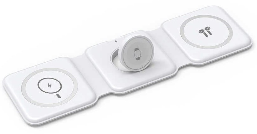 Încărcător WiWU Foldable 3 in 1 M6 White