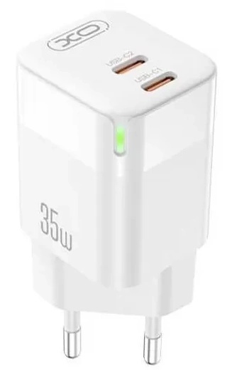Încărcător XO CE07 Dual PD35W GaN White