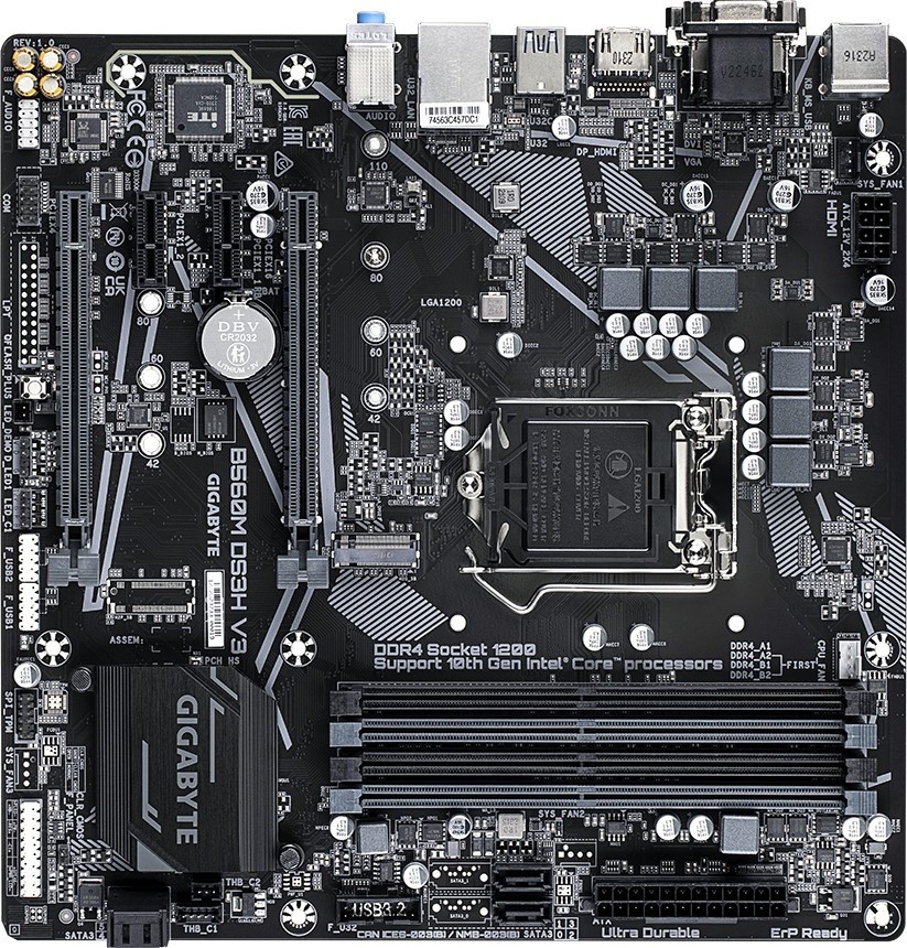 Материнская плата Gigabyte B560M DS3H V3, купить по выгодной цене с ...