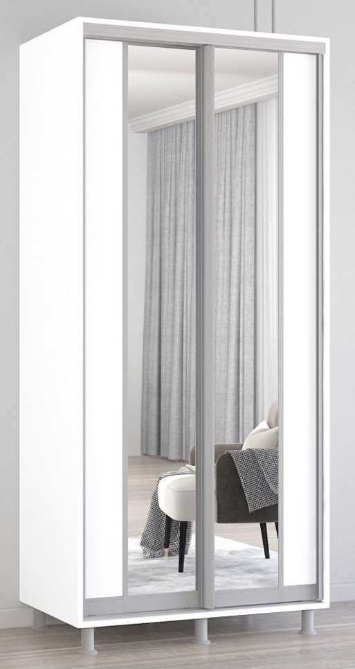 Dulap cu uşi glisante Mobildor-Lux Aron 100x230 White (aron591) K2