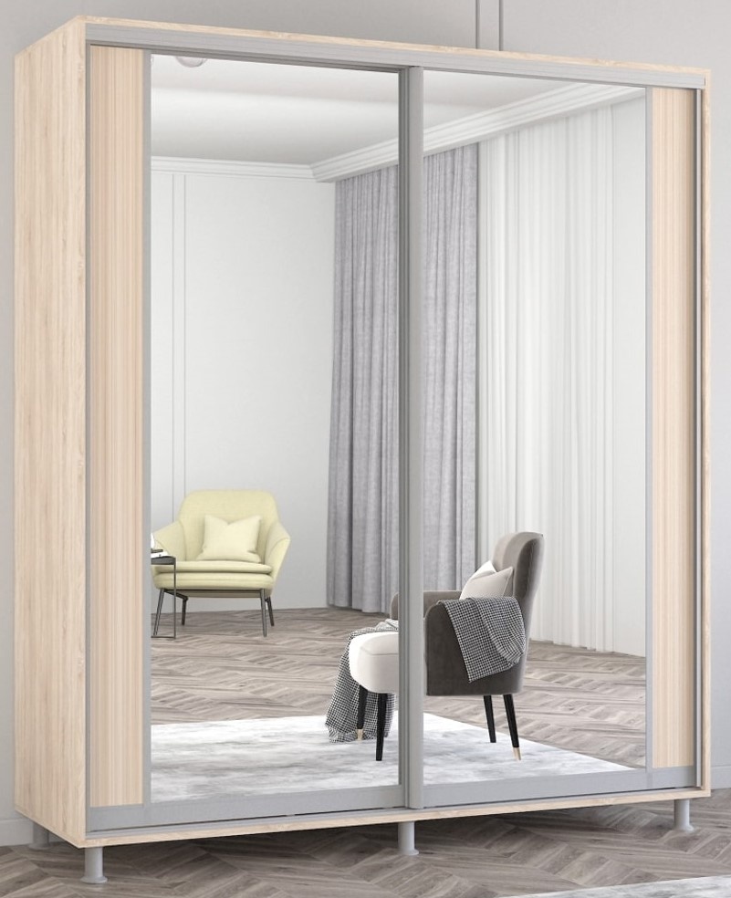 Dulap cu uşi glisante Mobildor-Lux Aron-P 200x200 Oak Sonoma (aronp5159) K2