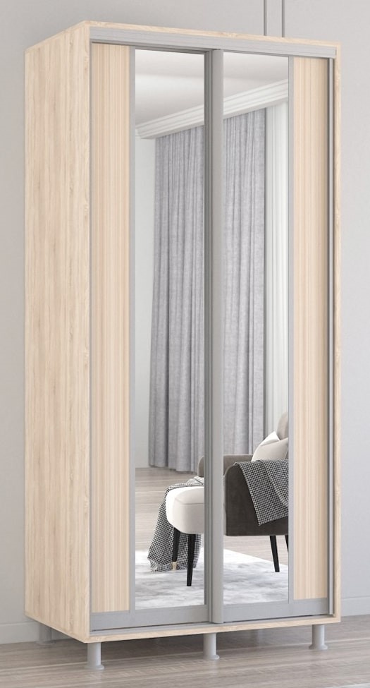 Dulap cu uşi glisante Mobildor-Lux Aron-S 100x230 Oak Sonoma (arons4852) K2