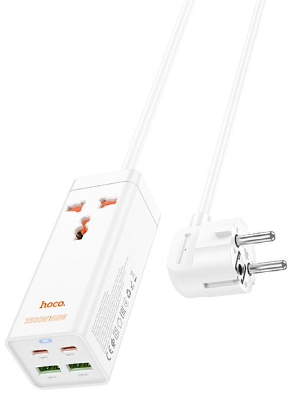 Protecţie împotriva supratensiunii Hoco AC10A Barry PD65W GaN White