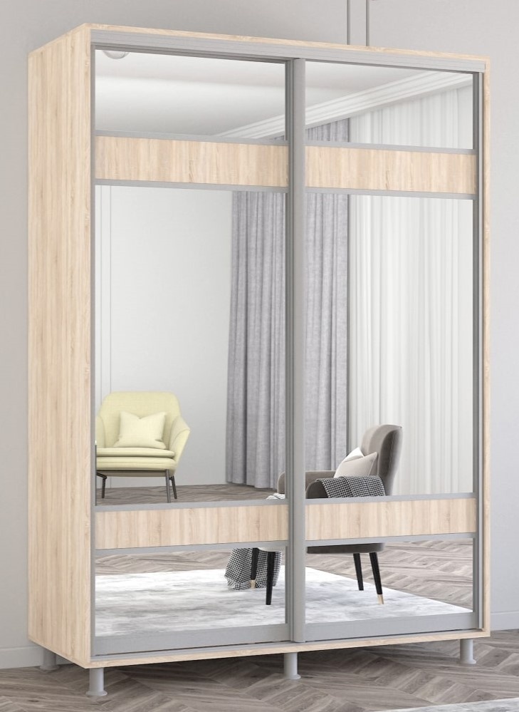 Dulap cu uşi glisante Mobildor-Lux Aron-P 150x210 Oak Sonoma (aronp3612) K3