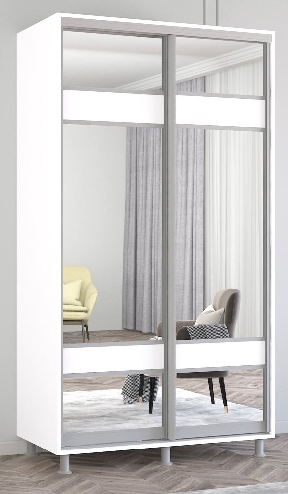 Dulap cu uşi glisante Mobildor-Lux Aron-S 110x240 White (arons5093) K3