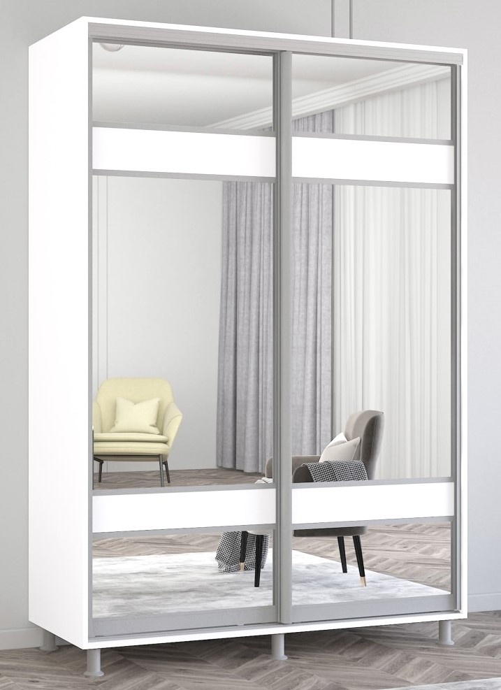 Dulap cu uşi glisante Mobildor-Lux Aron-S 150x210 White (arons3911) K3