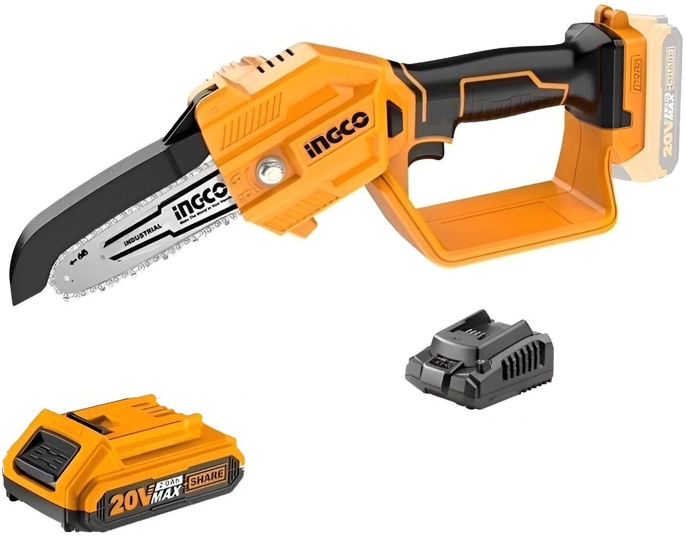 Ferăstrău cu lanţ cu acumulator Ingco CGSLI20581