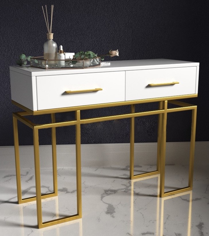 Masă consolă Lucky Star Star Alb