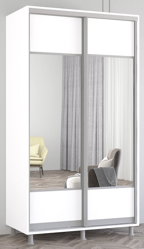 Dulap cu uşi glisante Mobildor-Lux Aron-P 120x210 White (aronp2887) K1