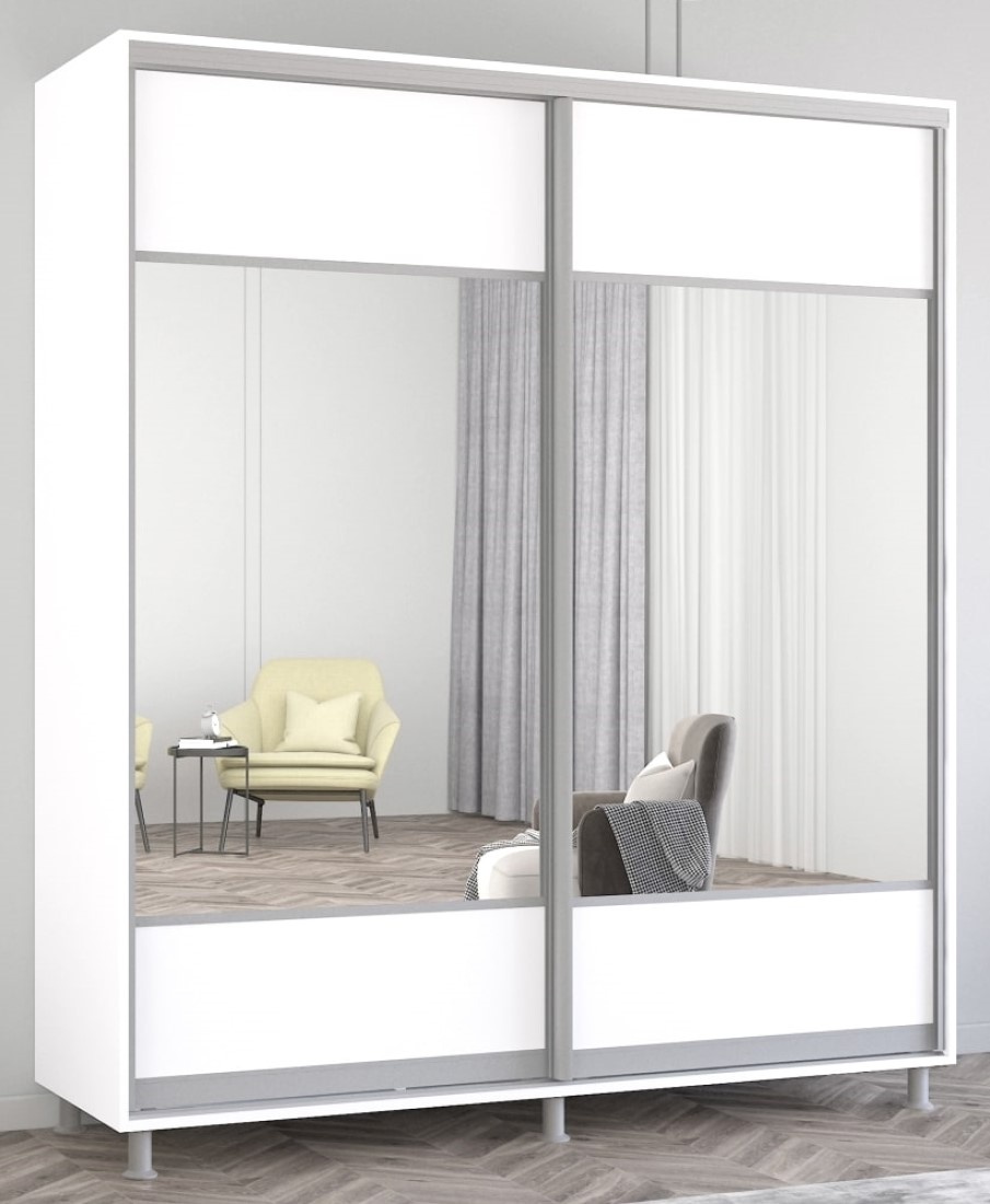 Dulap cu uşi glisante Mobildor-Lux Aron-P 190x200 White (aronp2854) K1