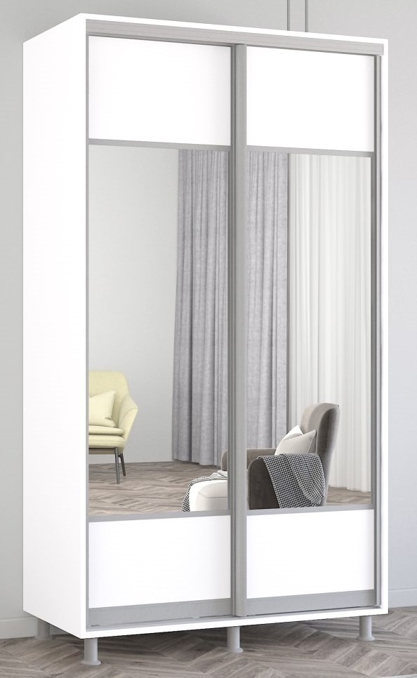 Dulap cu uşi glisante Mobildor-Lux Aron-S 110x240 White (arons4880) K1