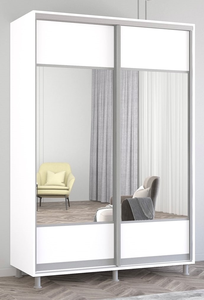 Dulap cu uşi glisante Mobildor-Lux Aron-S 150x210 White (arons4586) K1