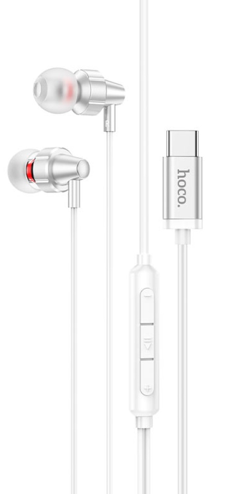 Căşti Hoco M90 Delight Type-C Light Silver