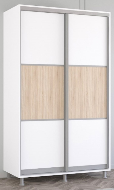 Dulap cu uşi glisante Mobildor-Lux Aron-S 150x210 White/Oak Sonoma (arons5042) K