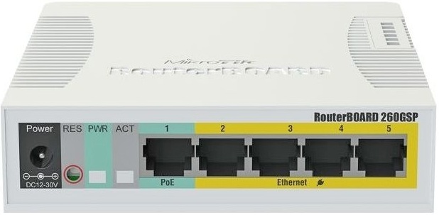 MikroTik RB260GSP (CSS106-1G-4P-1S)
