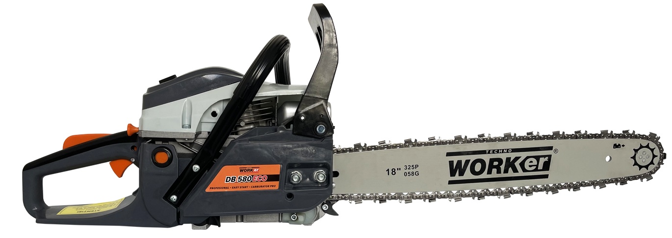 Ferăstrău cu lanţ pe benzină TechnoWorker DB580 Eco
