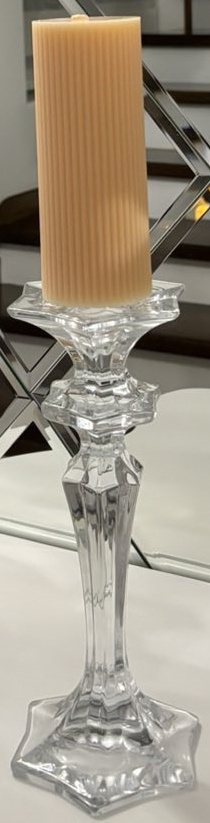 Lumânare Candittle Vanilla Milk Beige/Pink 15cm