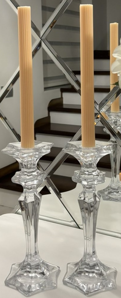 Lumânare Candittle Vanilla Milk Beige/Pink 26cm 2pcs