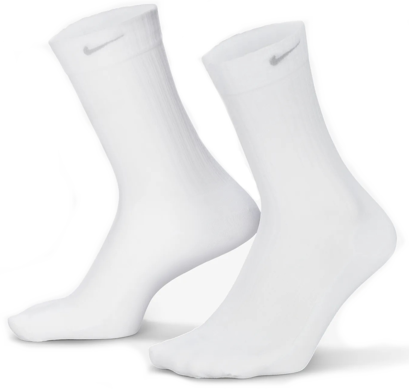 Сiorapi pentru dame Nike W Sheer Crew Socks White/Light Smoke Grey, s.M