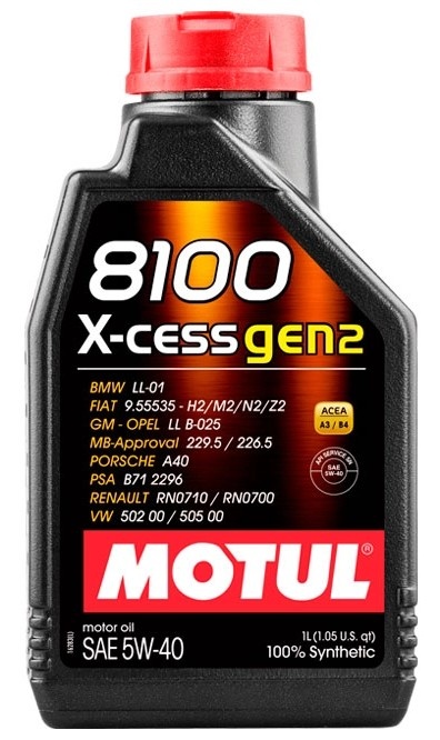Motul 8100 X-Cess Gen2 5W-40