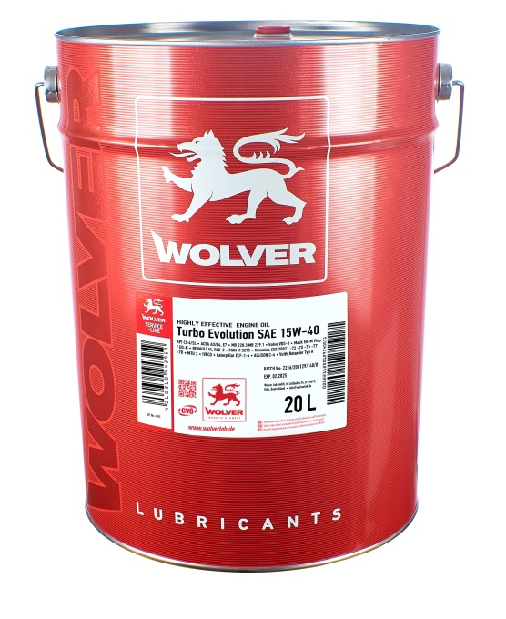 Ulei de motor Wolver Turbo Evolution 15W-40 20L