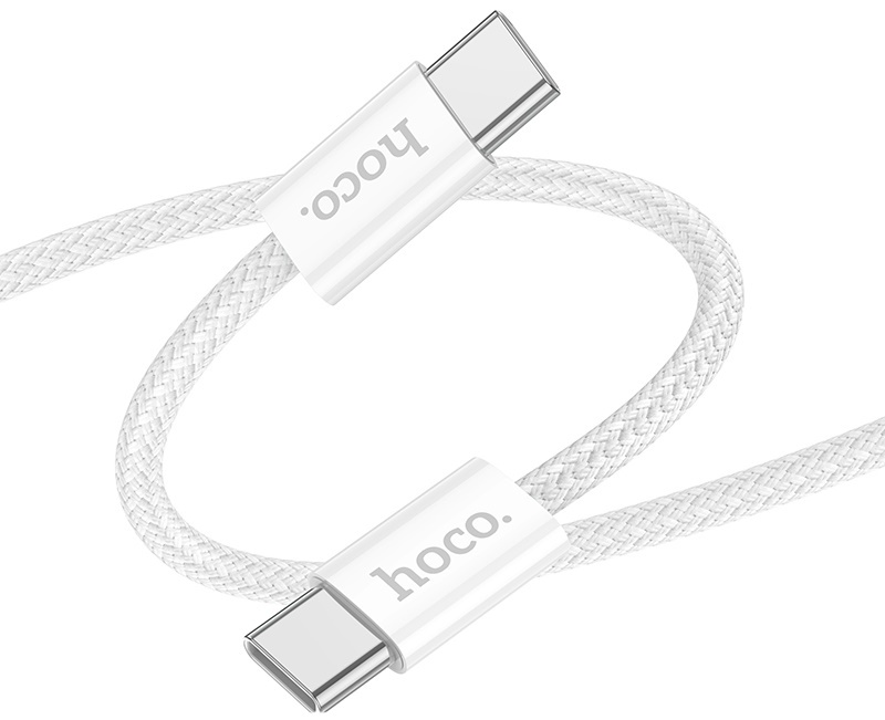 Cablu USB Hoco X104 Source 60W Type-C to Type-C 1m White