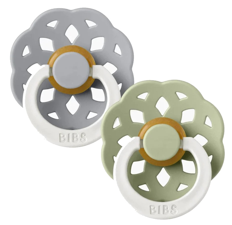 Suzeta BIBS Boheme Glow 2 Pack 0+ months Sage/Cloud (230124)