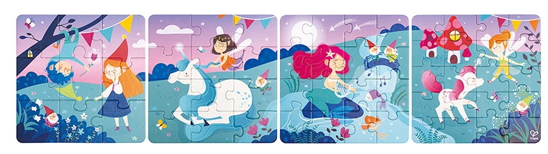 Puzzle Hape 4in1 Fairytale (E1640)