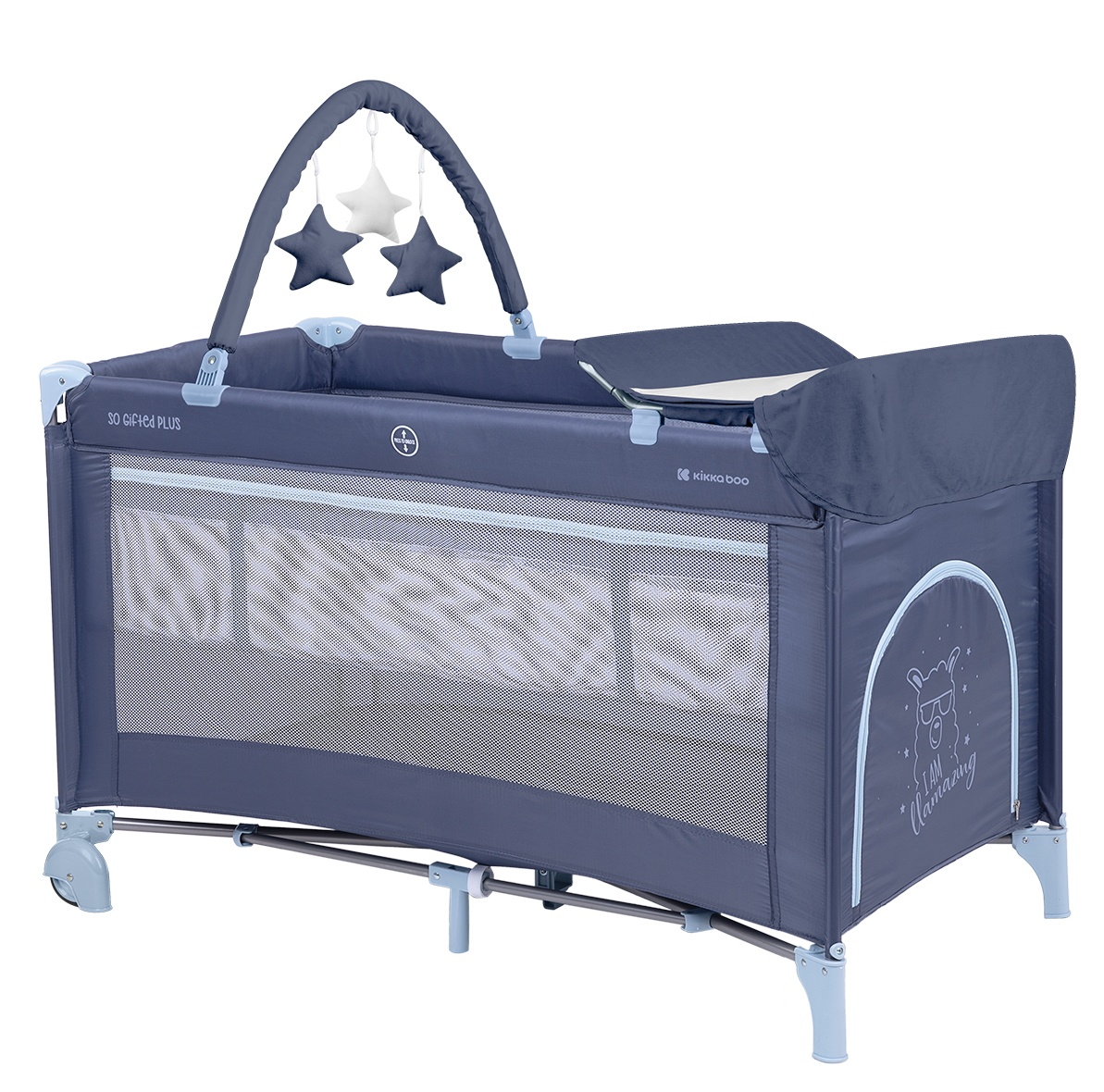 Pătuț pliabil Kikka Boo So Gifted Plus Navy (31003010133)