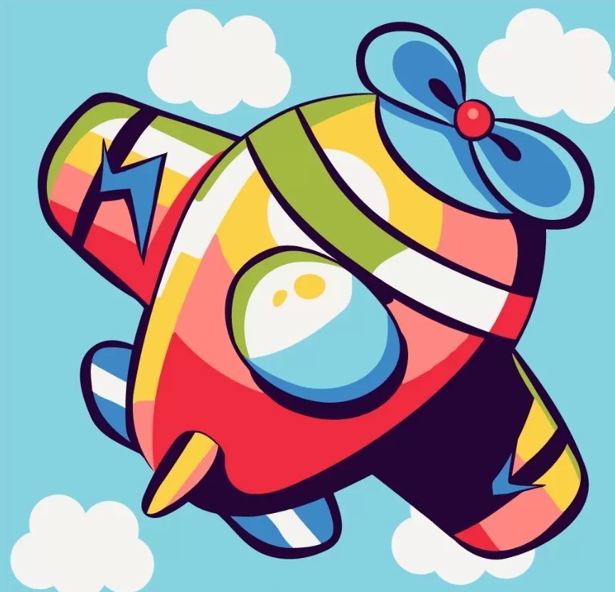 Tablou pe numere Funny Art 20x20cm MBS008