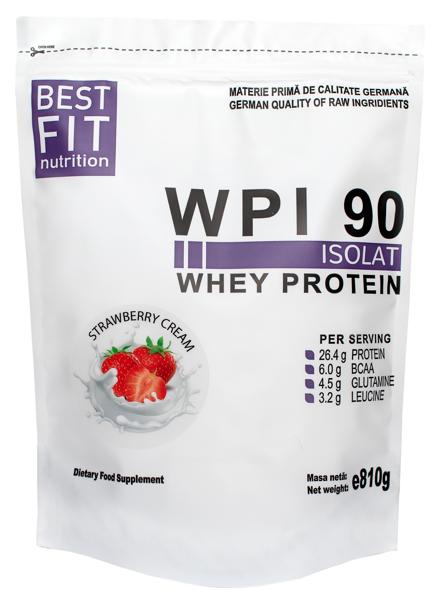 Proteină Best Fit WPI 90 Strawberry Cream