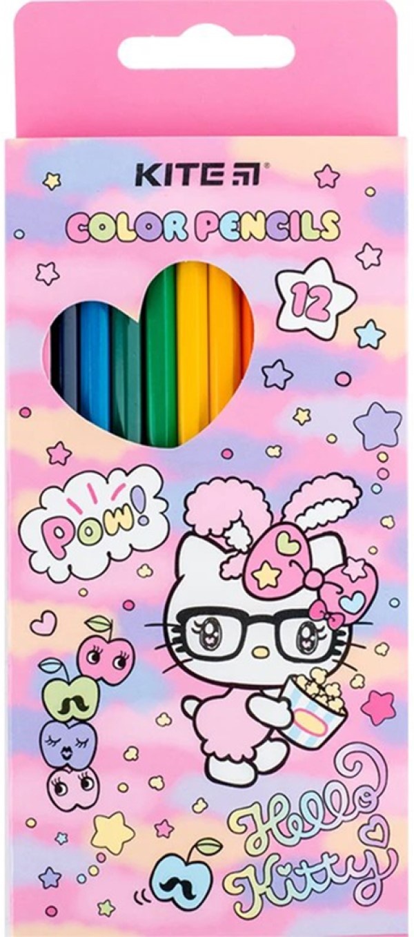 Creioane colorate Kite 12pcs (HK24-051)