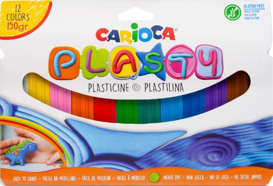 Plastilina Carioca Plasty 12 Colors