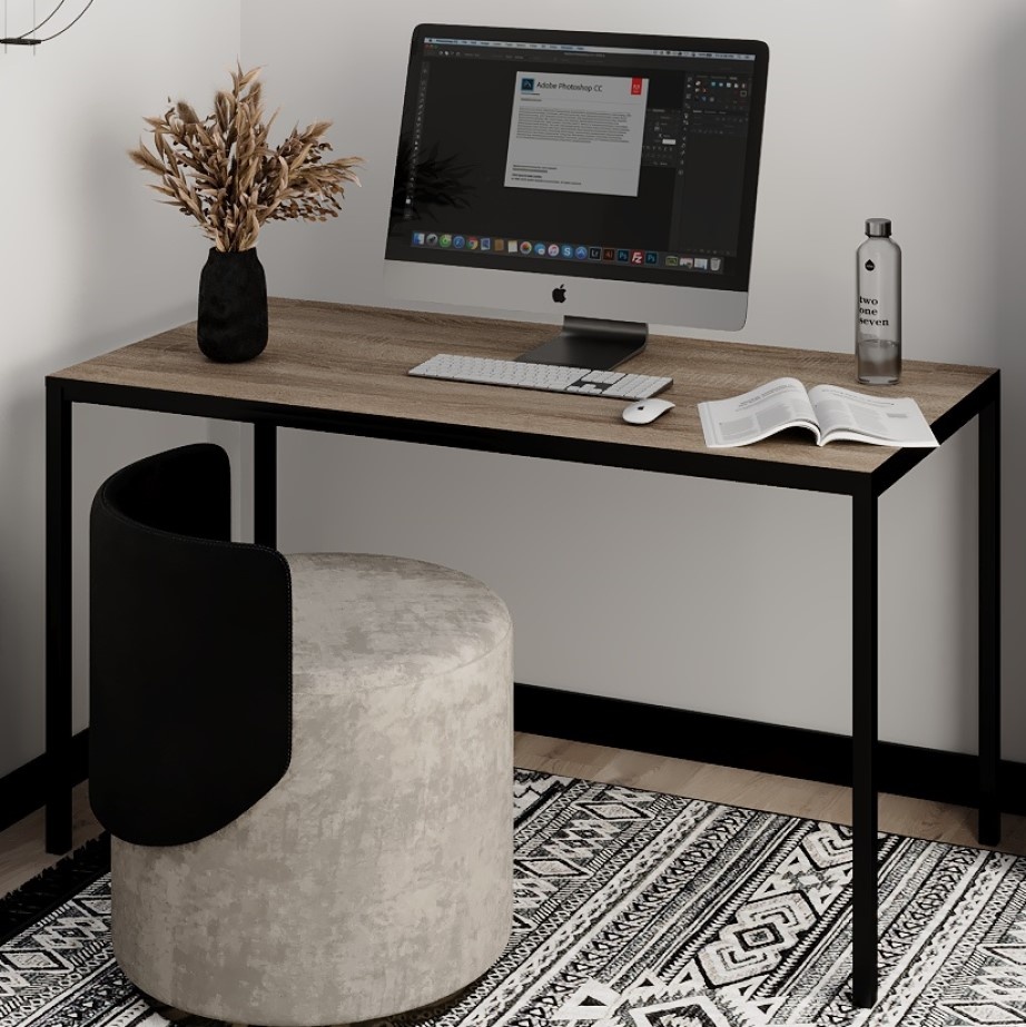 Masa de birou MobiCasa Brevity Loft 67x140 Vintage Oxide/Black