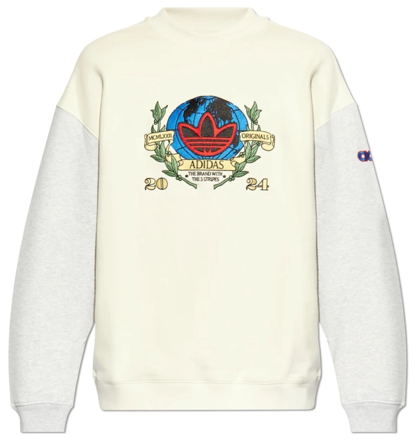 Hanorac pentru bărbați Adidas Olpc Crew Cloud White, s.XL