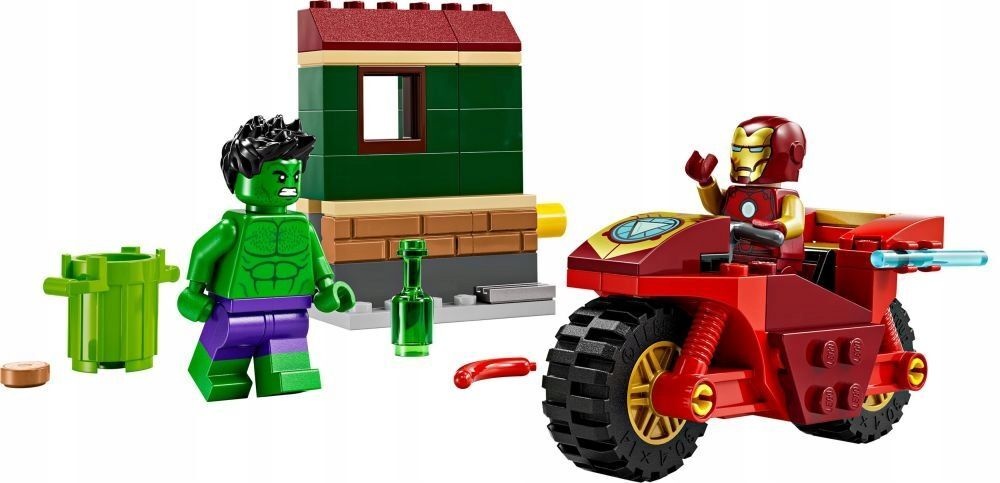 Lego Marvel: Iron Man with Bike and The Hulk