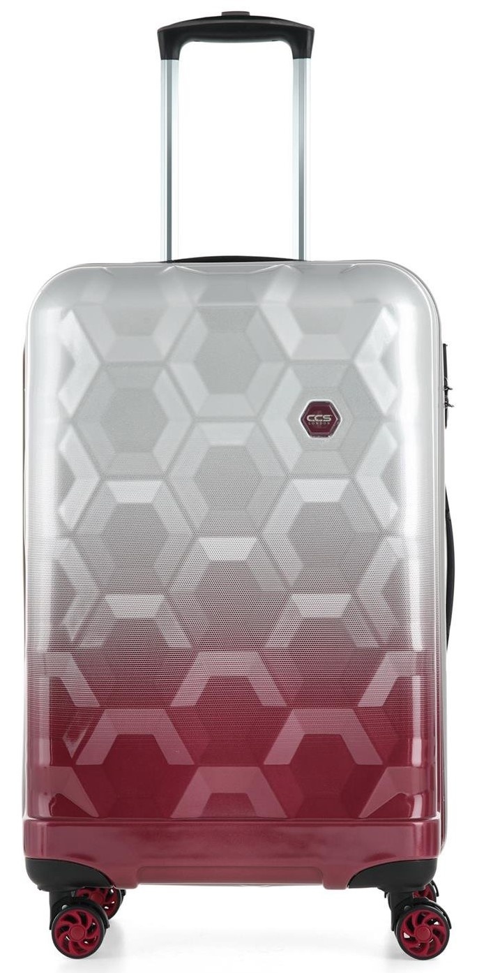 Valiză CCS 5226 S Grey/Burgundy