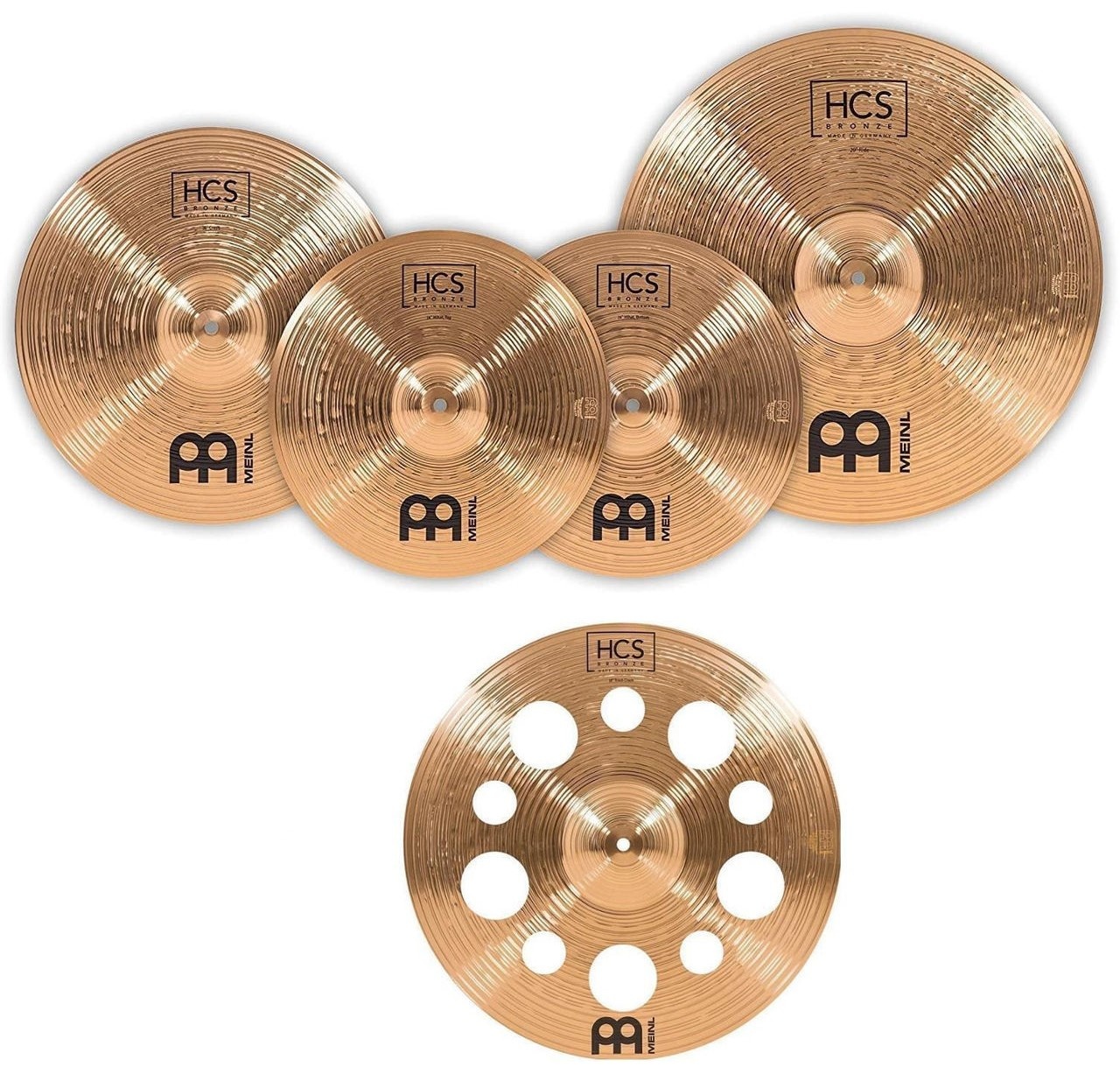 Cimbale de tambur Meinl Bronze Complete Cymbal Set HCSB 460 - 18 TRC