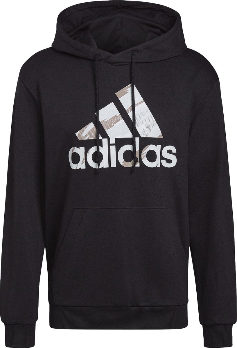 Hanorac pentru bărbați Adidas Essentials Camo Black/White, s.L