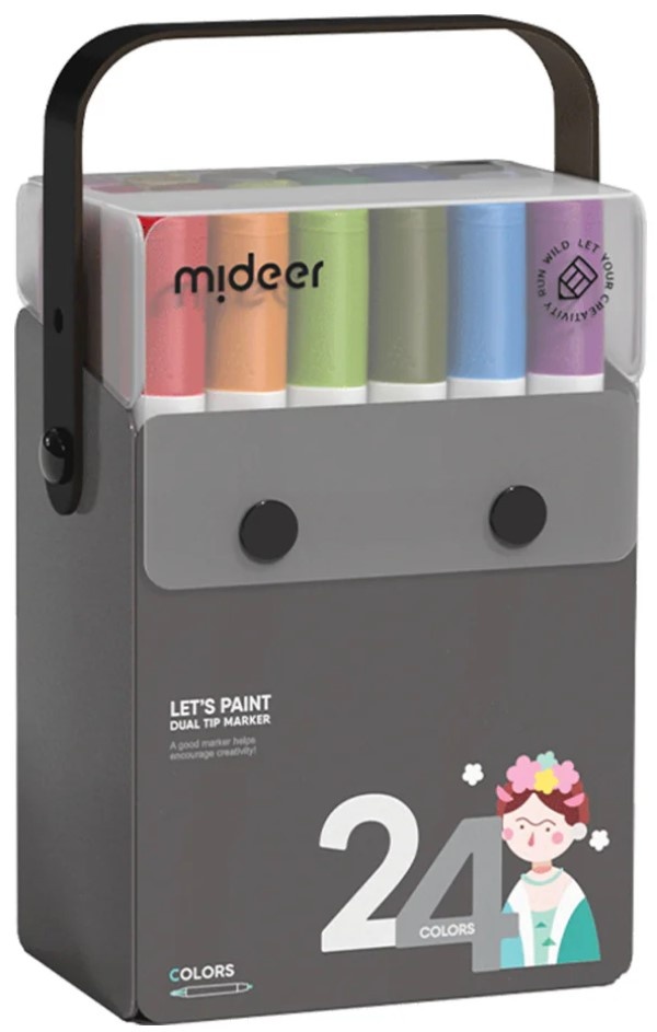 Set carioci Mideer 24 Color (MD1300)