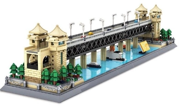 Set de construcție Wange Yangtze River Bridge-Wuhan 1454pcs (6223)