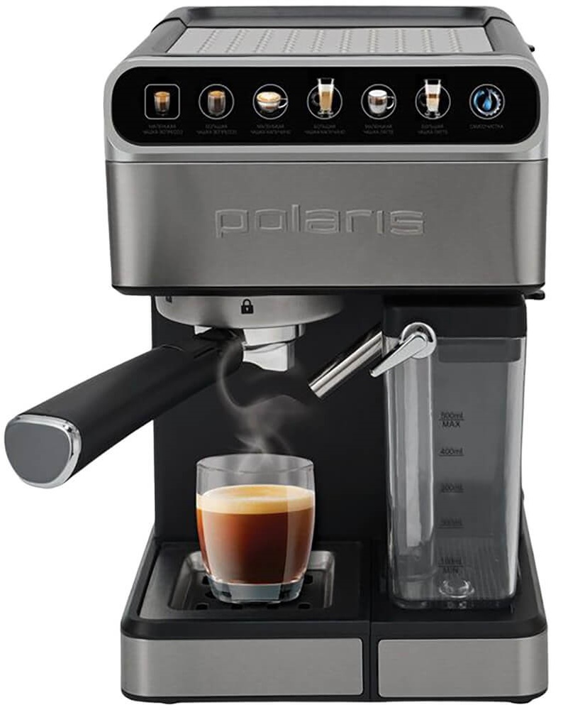 Cafetiera electrica Polaris PCM 1540 Wi-Fi IQ Home Inox
