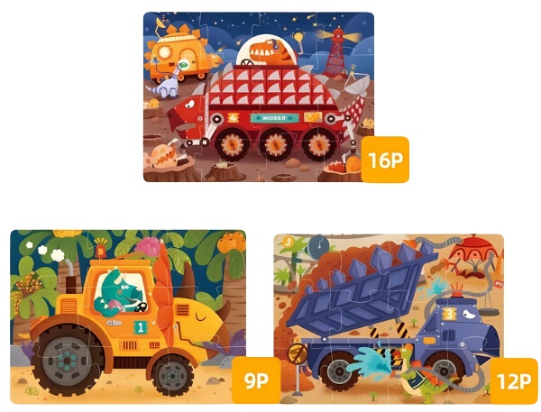 Puzzle Mideer 3in1 Level Up 2 (MD1476)