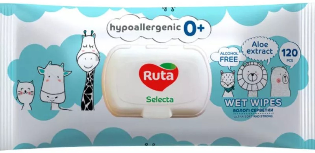 Şerveţele pentru copii Ruta Selecta Kids 120pcs