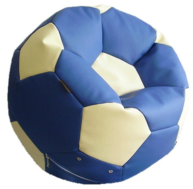 Big Blue & White Relaxtime Football