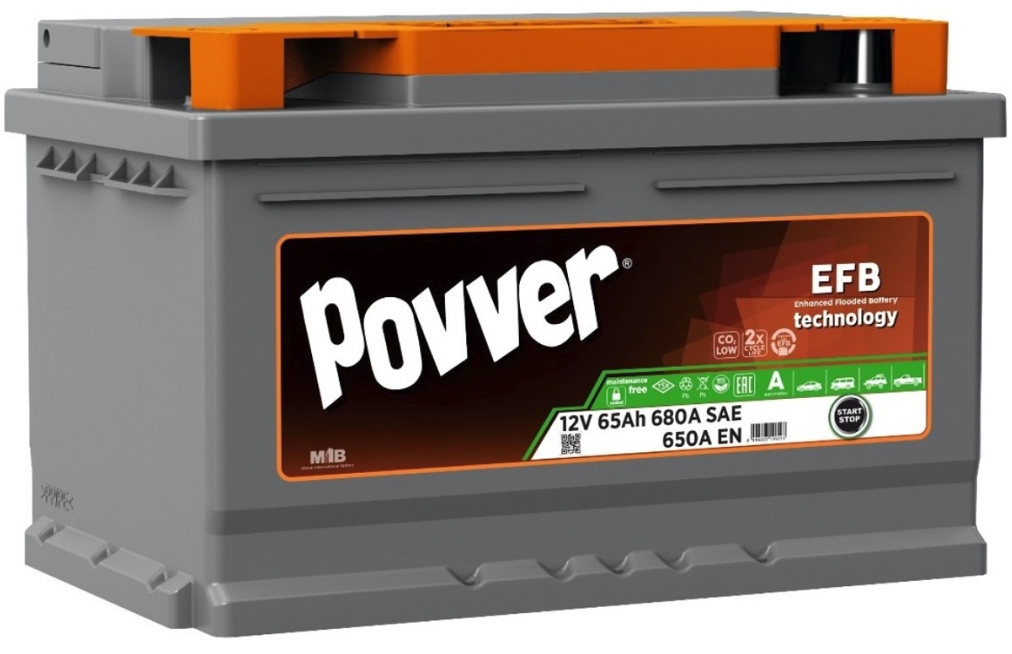 Povver 12V 65Ah 680A (LB3.65.065.A)