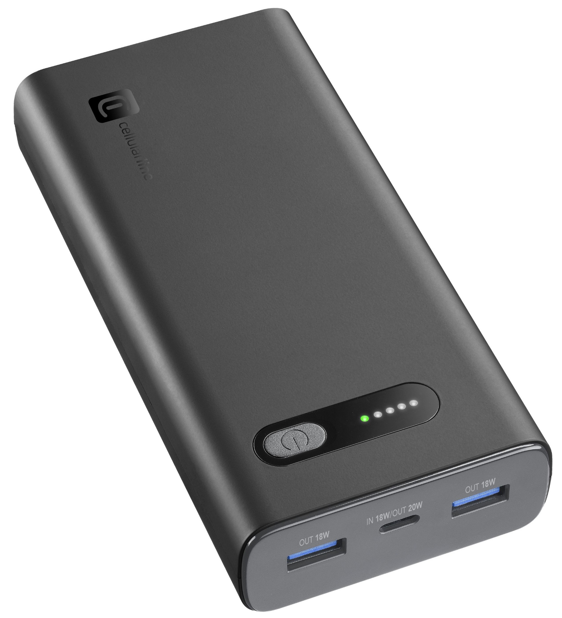 Acumulator extern CellularLine Fast PD 20W 20000mAh Black