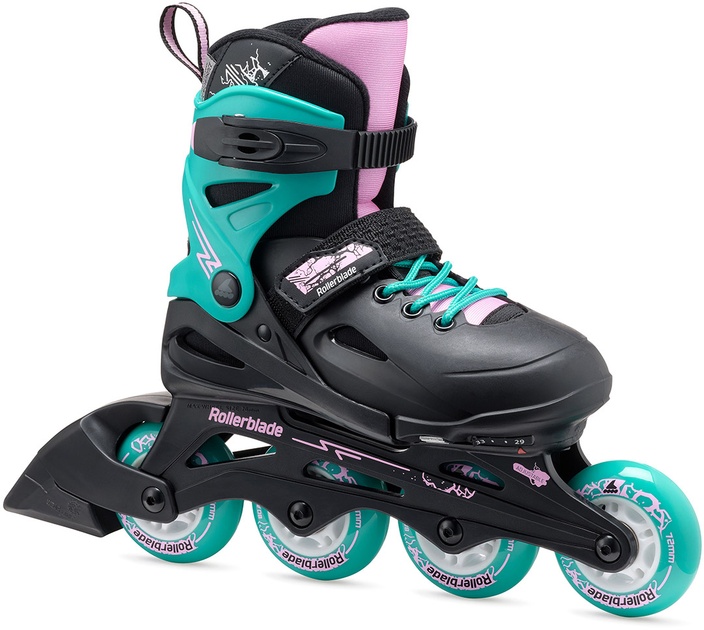 Role RollerBlade Fury Black/Sea Green 29-33 (073735003C1)