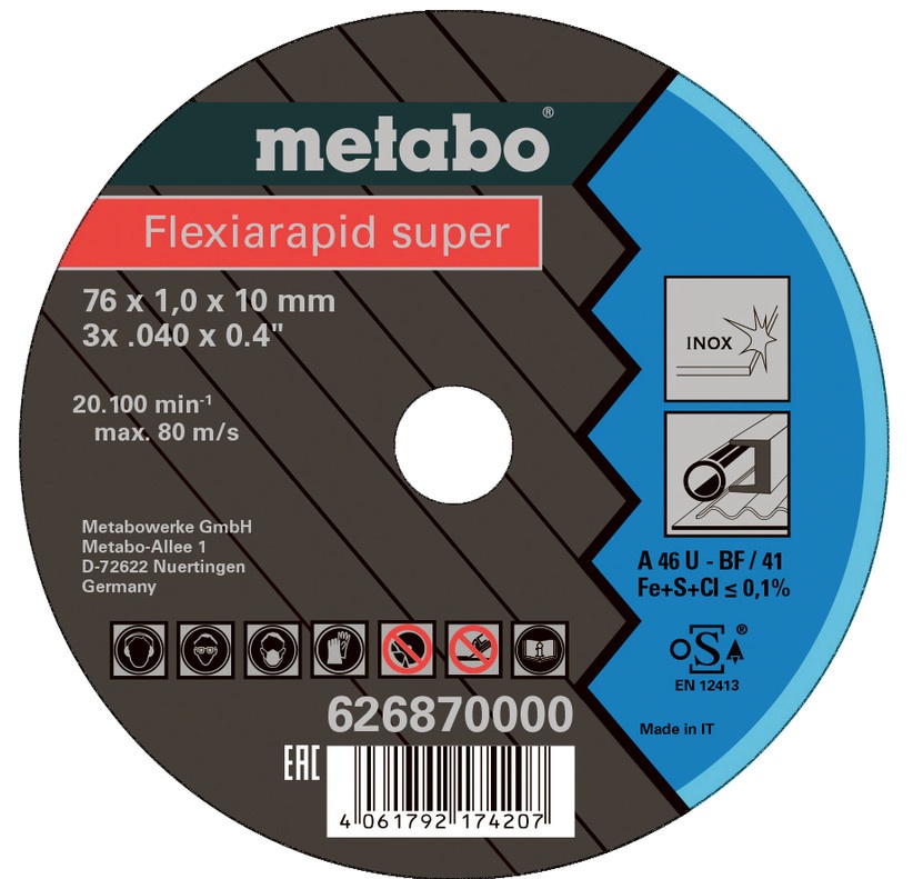 Disc de tăiere Metabo 626870000