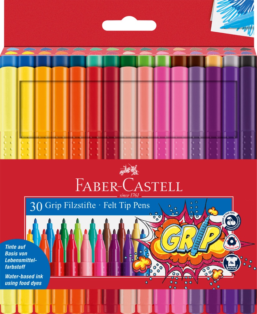 Set carioci Faber-Castell Grip Colour 155335 30pcs